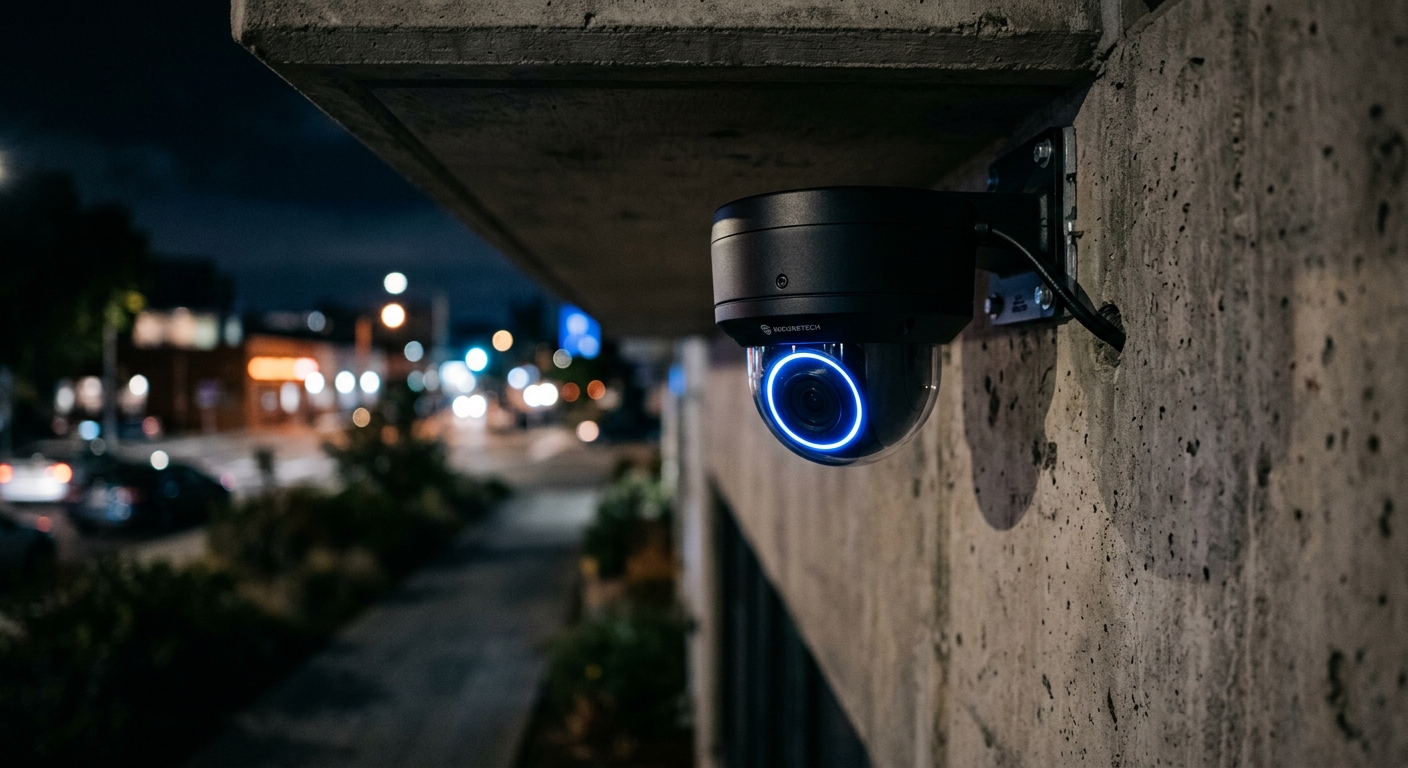 Matte Black dome security camera